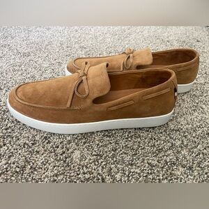 NEW Men’s Allen Edmonds Santa Rosa Suede Slip-On Boat Shoe Brown Size 11